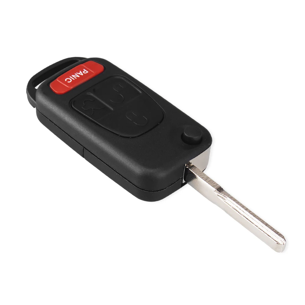 KEYYOU откидной Чехол для автомобильного ключа Mercedes Benz MB ML350 ML500 ML320 ML55 AMG ML430 3 + Panic 4