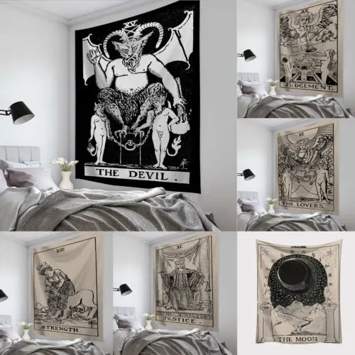 Настенный Гобелен Для Таро карт астрологическое гадания покрывало пляжный