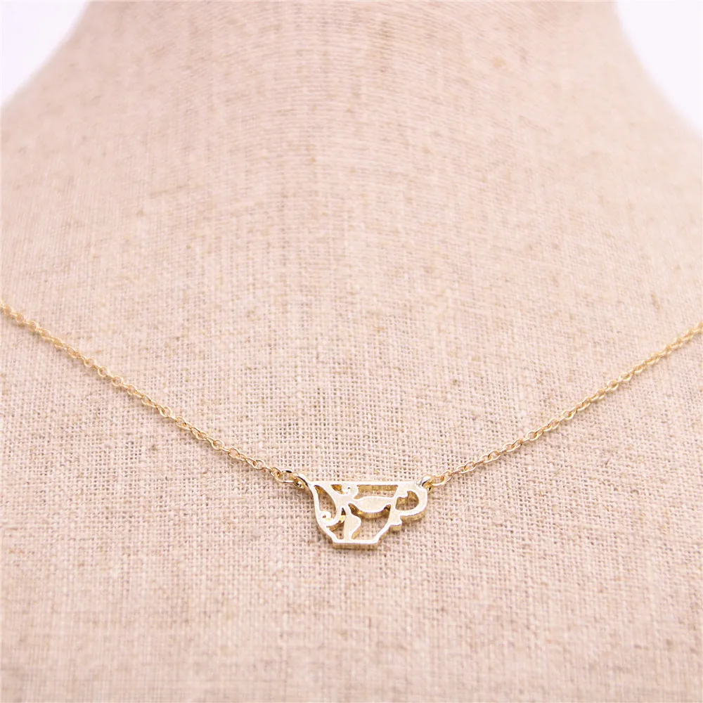 

Hot multicolor cup shape Pendant necklace Beautiful flower pendant necklace designed for women