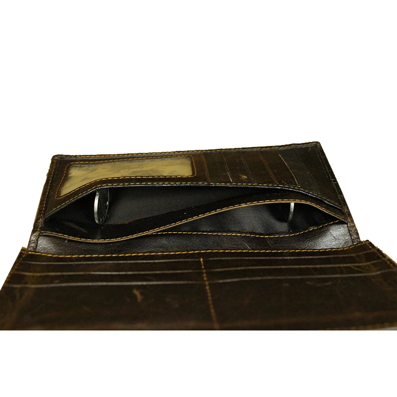 Мужской кошелек из натуральной кожи мужской с 3D принтом дракона мобильный