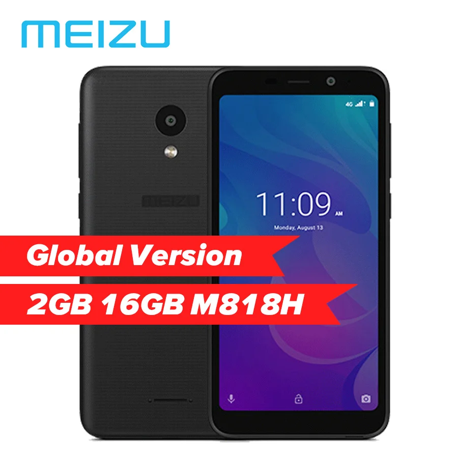 Оригинальный смартфон Meizu C9 M9C полный экран 5 45 дюйма четырёхъядерный 2 Гб 16 M818H