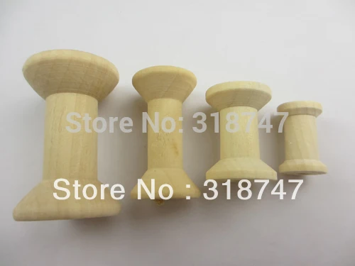 Распродажа Lucia crafts смешанные Размеры 25/30/40/50 мм натуральный цвет деревянные бобины в классическом стиле, набор инструментов для самостоятельного древесины скрученный 24 шт. E0717