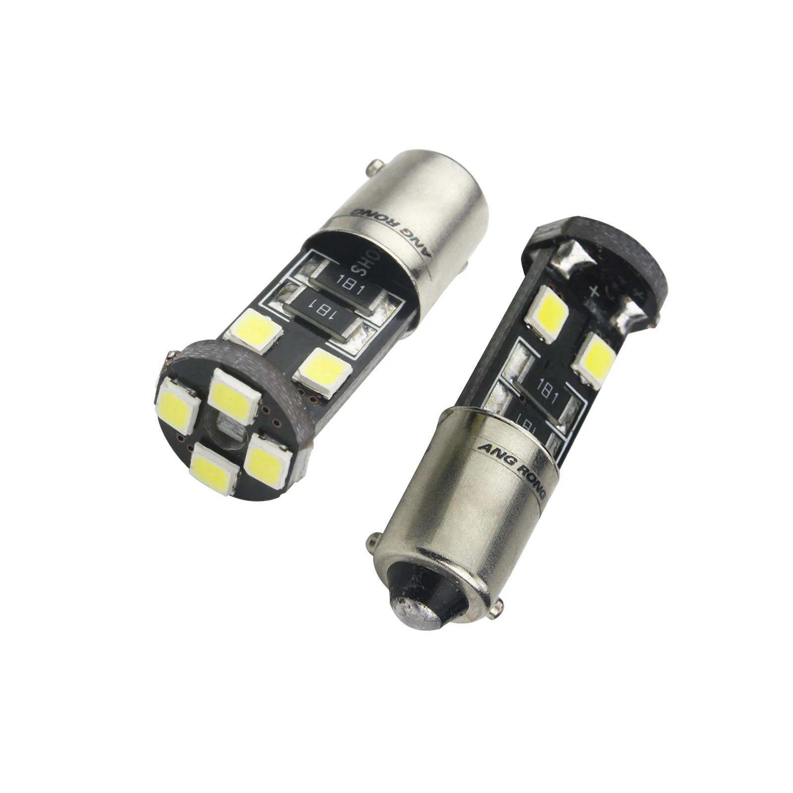 ANGRONG 10x BAX9S H6W супер белый 6000K 8 SMD 2835 Светодиодный автомобильный боковой светильник