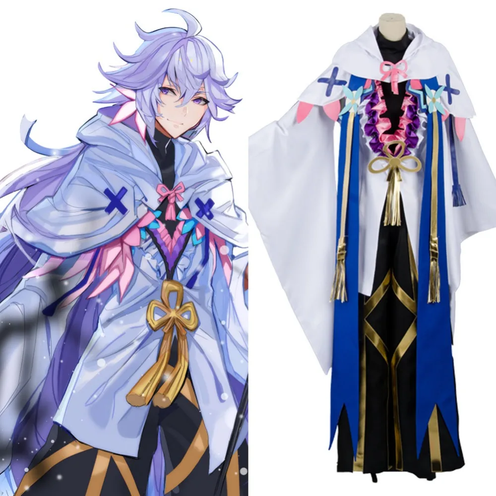 2017 Fate Grand Order Косплей Кастер Мерлин амбросиус карнавальный костюм полный
