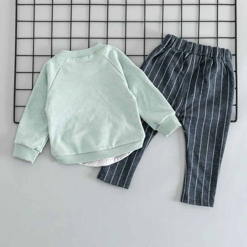 Cotton autumn active casual cartoon kid suit children set baby clothing boys girl clothes | Детская одежда и обувь