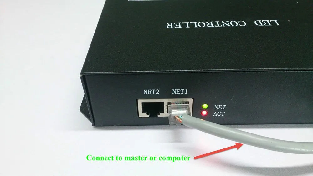H801RC; 8 портов salve светодиодный контроллер пикселей; работа с компьютерной сетью или контроллером marster(H803TV или H803TC) привод 8192 пикселей