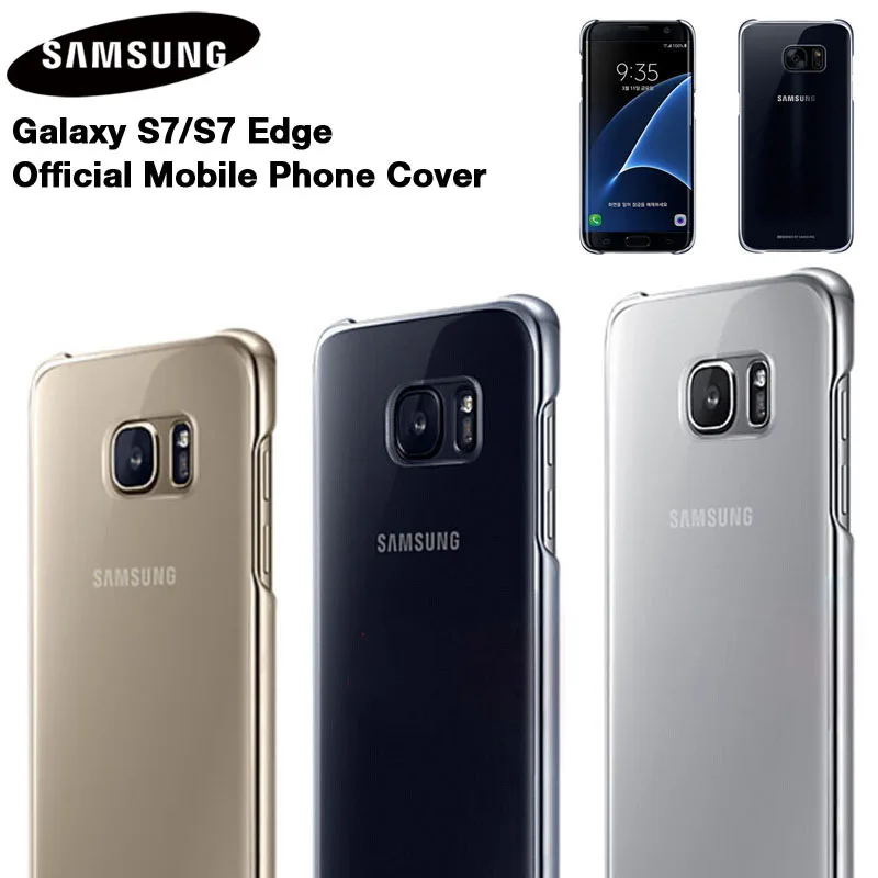 Оригинальный прозрачный защитный чехол для Samsung Galaxy S7 G9300 edge G9350 мягкий