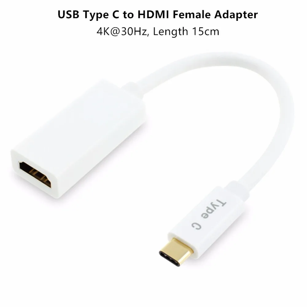 4K @ 60Hz USB C к HDMI кабелю 1m/2m/3m плетеный позолоченный алюминиевый Type (совместимый с