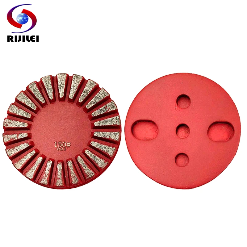 RIJILEI 3Inch Metal Grinding Pads 80mm Metal Diamond Polishing Pads Day or