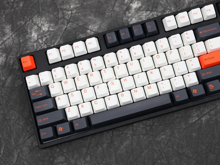 Taihao abs двойной выстрел keycaps для diy игр механическая клавиатура цвет белый