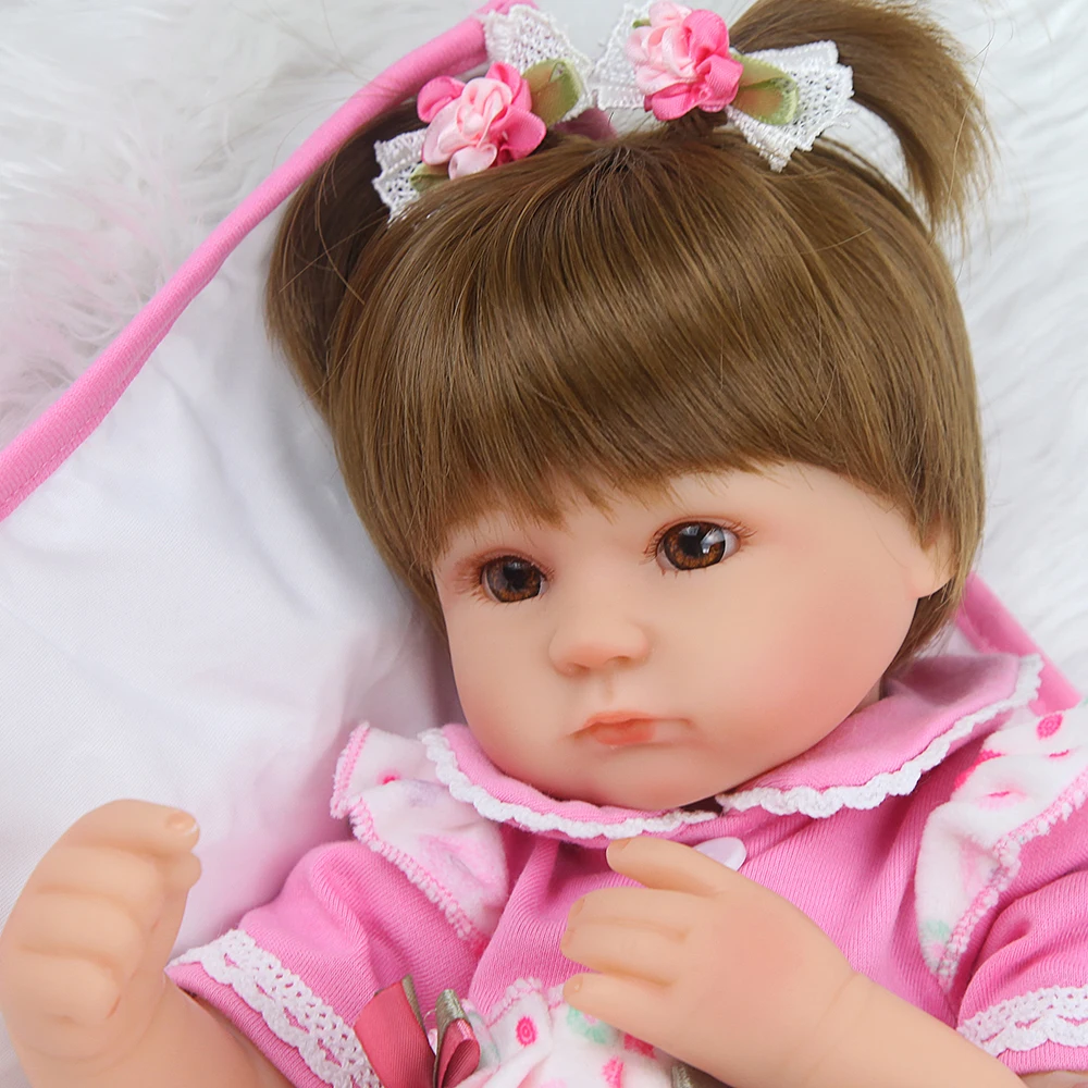 Кукла Bebe возрождение 40 см силиконовое 16 дюймов Детская кукла игрушка для девочки
