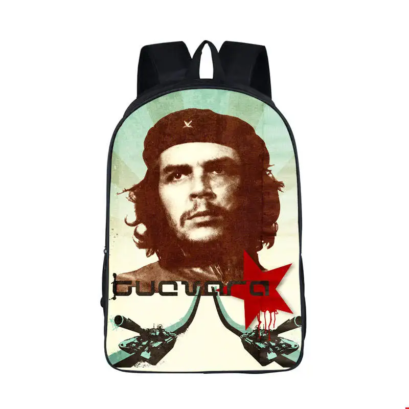 Рюкзак hero Che Guevara для подростков, женский и мужской рюкзак для путешествий, детские школьные рюкзаки, детская повседневная сумка, школьные сумки - Цвет: 16QGWL15