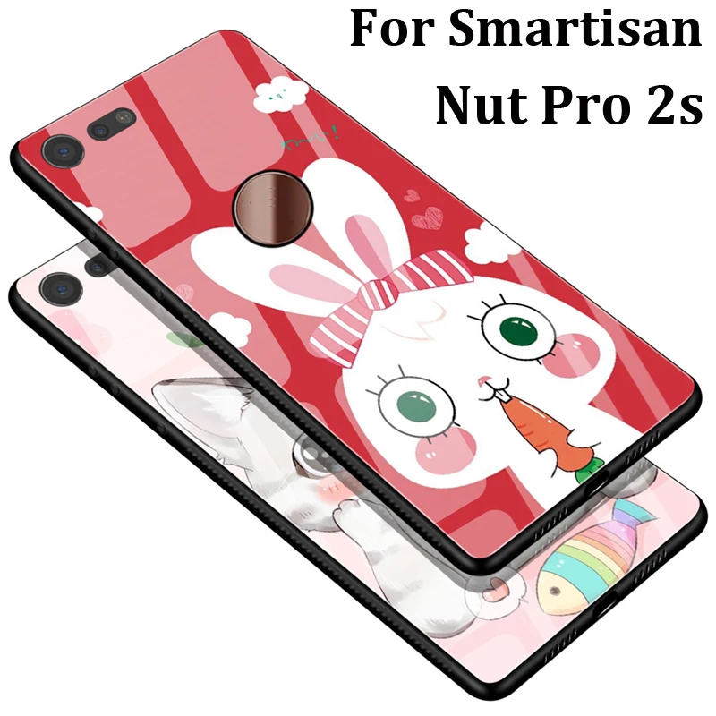 Для Smartisan Nut Pro 2s чехол милый мультфильм закаленное стекло + ТПУ Край жесткий