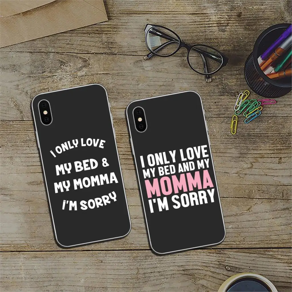 YIMAOC I Only Love My Bed And Mama мягкий силиконовый чехол для iPhone 11 Pro X XR XS Max 6 6S 7 8 Plus 5 5S SE 10 |