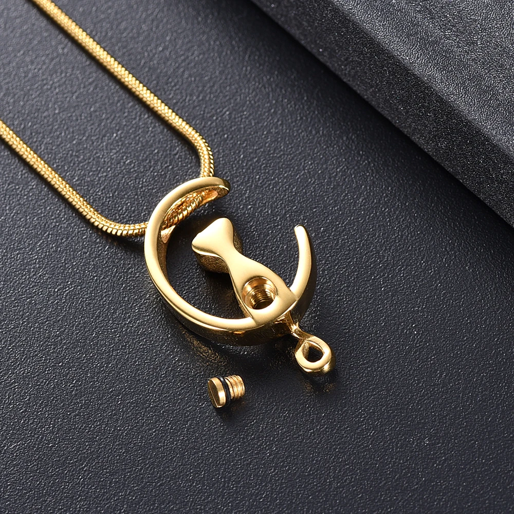 Женская похоронная урна в форме кошки ожерельлье с урной памятью ювелирные