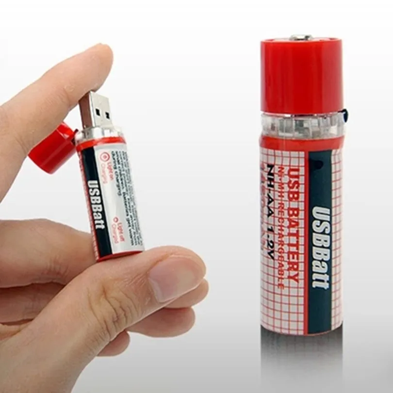 Акция 1 2 в 1450 мАч шт./лот USB AA Аккумуляторная батарея Nimh аккумулятор долгий срок