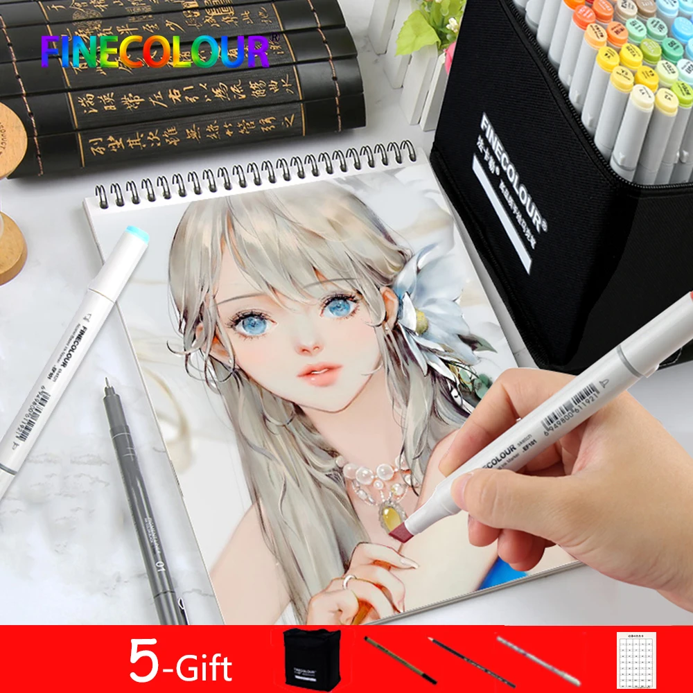 Школьные товары для рукоделия FINECOLOUR маркеры на спиртовой основе