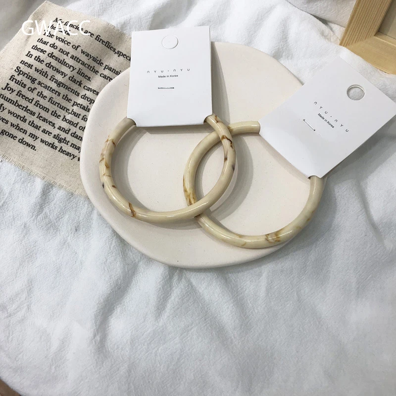 GWACC винтажные акриловые белые браслеты для женщин модные манжеты Шарм панк