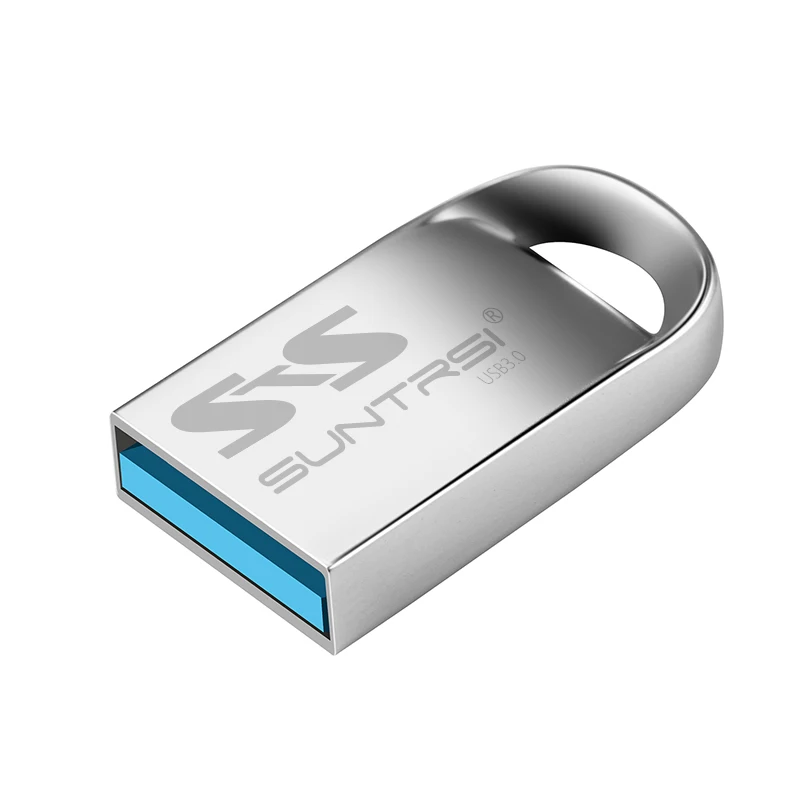 Suntrsi флеш-накопитель usb 3,0, 128 ГБ, 64 ГБ, металлическая ручка-накопитель, реальная емкость, флеш-накопитель, высокоскоростная usb карта памяти - Цвет: Белый