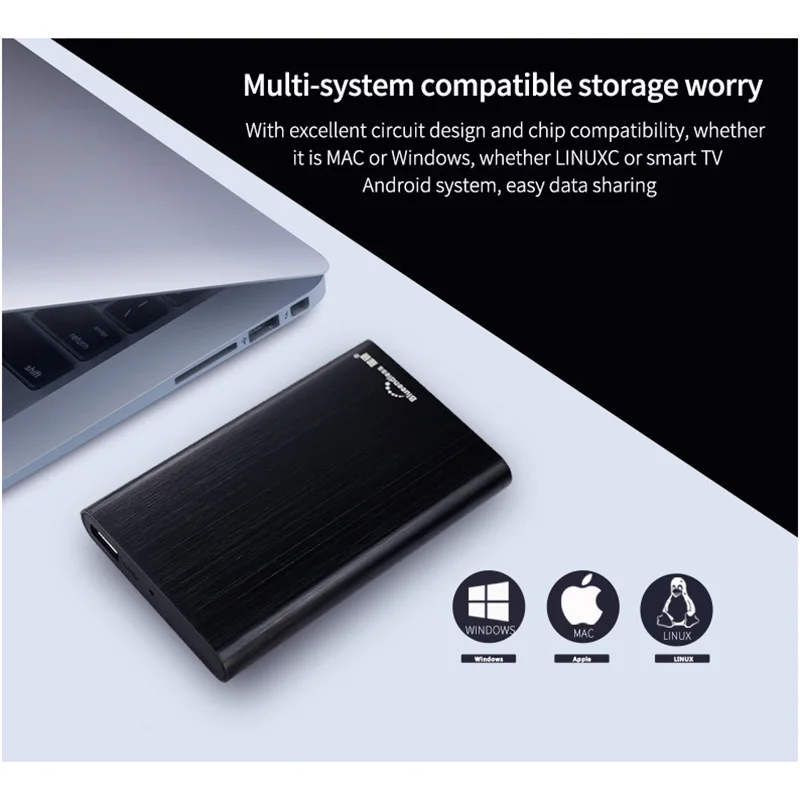 Портативный внешний жесткий диск USB3.0 ТБ 2 портативный для ПК Mac планшета Xbox PS4 ТВ