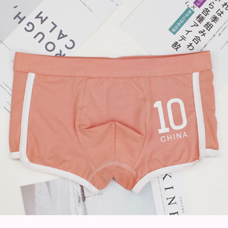 pink EXILIENS Китай № 10 Мужские трусы боксеры мужские трусы-боксеры из хлопка Calzoncillo Hombre Cueca Masculina Boxershort Размеры L-3XL - Цвет: pink