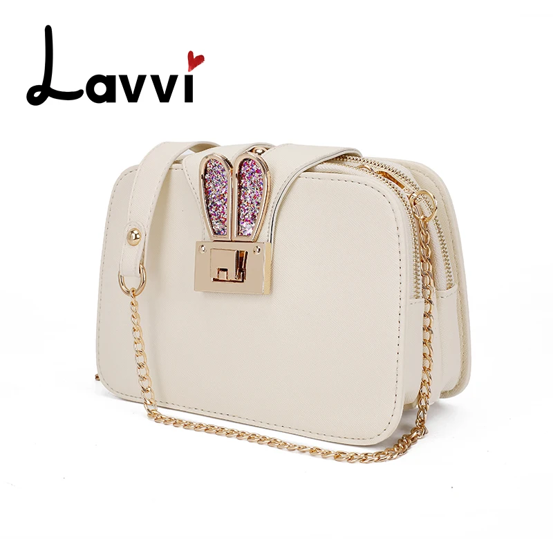 2018 брендовые дизайнерские Новый ремешок-цепочка металлик заячьи ушки Diamond PU