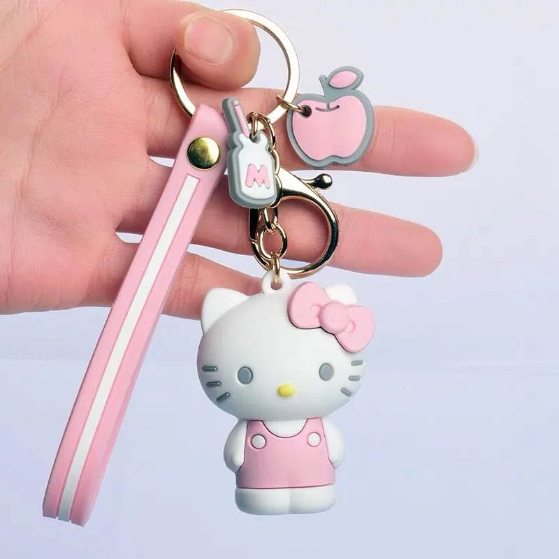 26 1 шт. креативный Sanrio серия My Melody пудинг Cinnamoroll Собака KT меховой шар брелок сумка Подвеска Брелок для девочек фигурка игрушка - Цвет: 26
