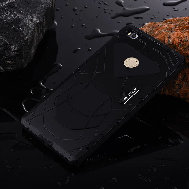 Роскошный Открытый чехол для Xiaomi mi 8 Max mi x 2 2s спортивный MAX2 армейский Тактический противоударный металлический и силиконовый чехол для телефона s - Цвет: Черный