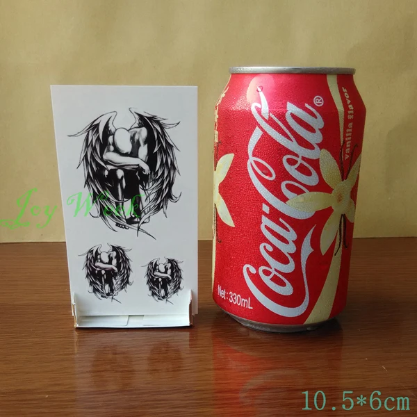 Водонепроницаемый Временные татуировки наклейки на корпус 10 5*6 см Ангел золотого