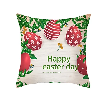 45*45 см Хлопок Кролик Happy Easter украшения для дома подушки Кролик яйца наволочки для подушки пасхальный декор wielkano - Цвет: 12