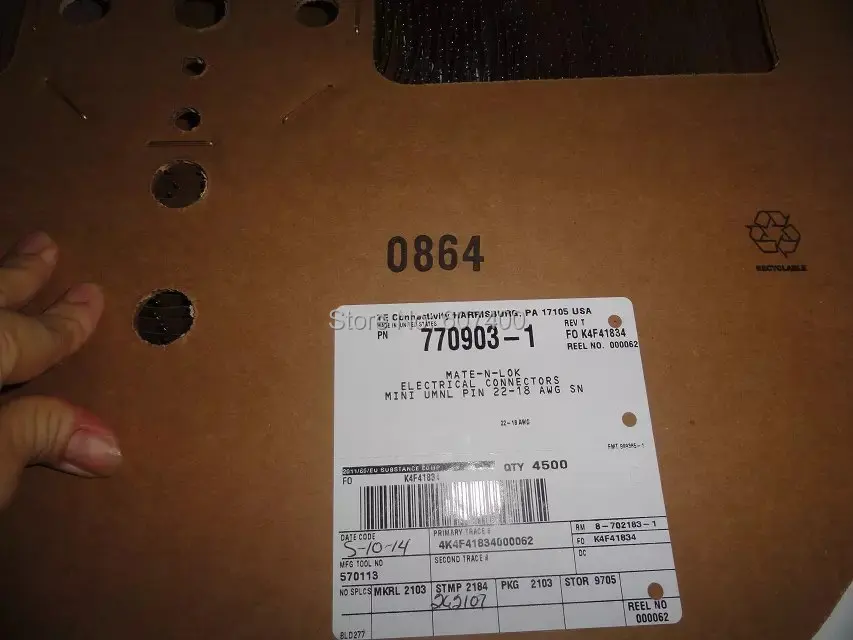 770903 1 CONN PIN 18 22AWG оловянные обжимные клеммы коннекторы 100% новые и оригинальные