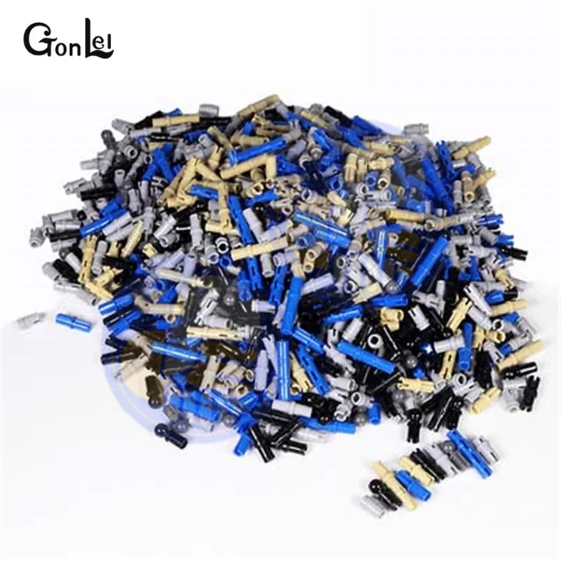 200 г/лот Technic MOC кирпичные детали шкворень с (out) фрикционные хребты удлиненные