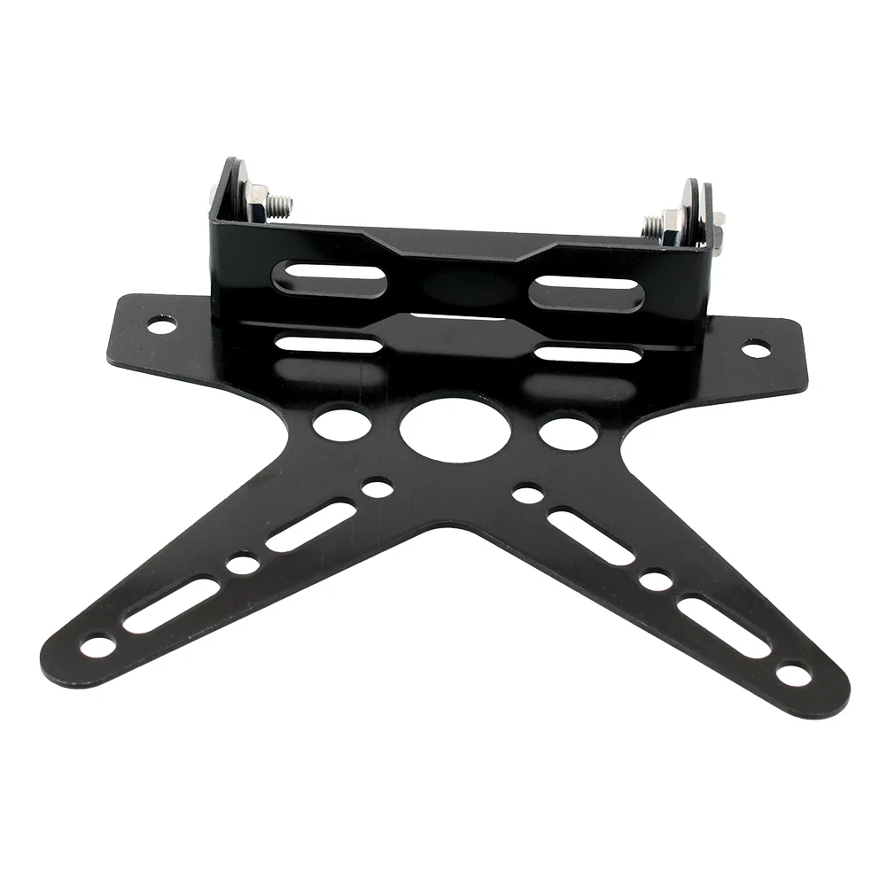 Black Adjustable Custom Motorcycle Motor Motorbike Fender Eliminator Sport License Plate Bracket Metal Steel Dirt Bike Atv | Автомобили и