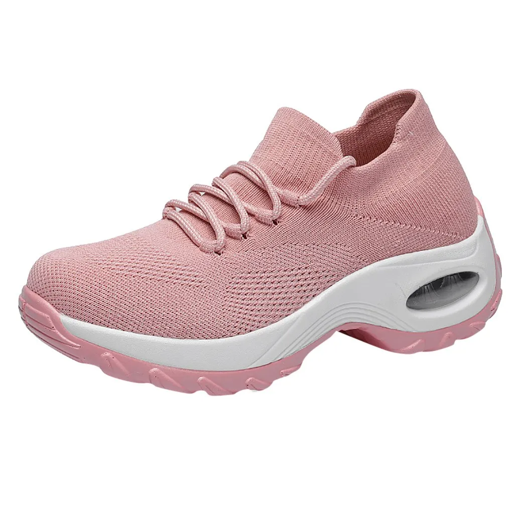 SAGACE Women Casual Shoes 2019 New Fashion Breathable Thick Bottom Platform Buffer Cushion Rocking Jn17 | Обувь