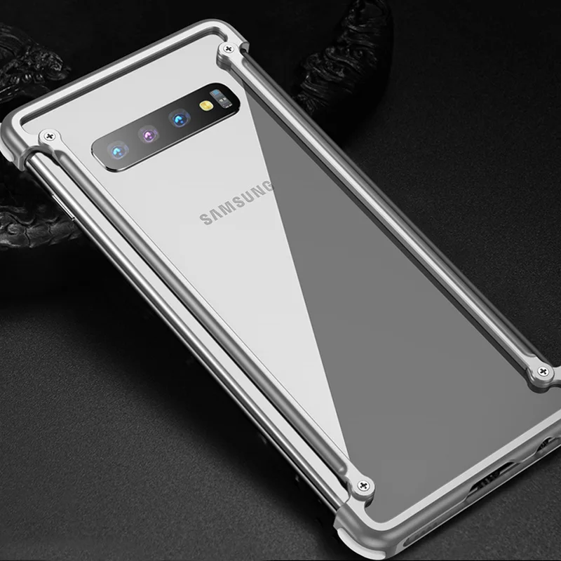Оригинальный алюминиевый металлический чехол бампер для Samsung Galaxy S10e роскошный