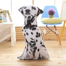 Spotty Dog Собаки в форме домашних животных плюшевые подушки фаршированные Декор Подушка Диван стул Шарпей овчарка Собака харье пятнистая собака золотой ретривер друзья - Цвет: Spotty Dog
