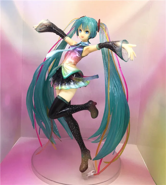 Аниме Рисунок 20 см Hatsune Miku 10-й юбилей Ver. 1/7 Масштаб Окрашенные ПВХ фигурку