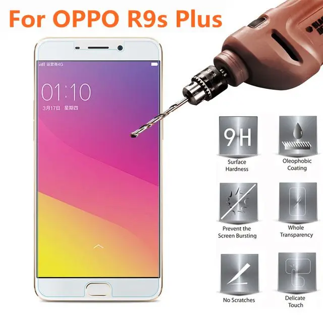 Для OPPO R9s Plus закаленное стекло Оригинал 9 H Высококачественная защитная пленка