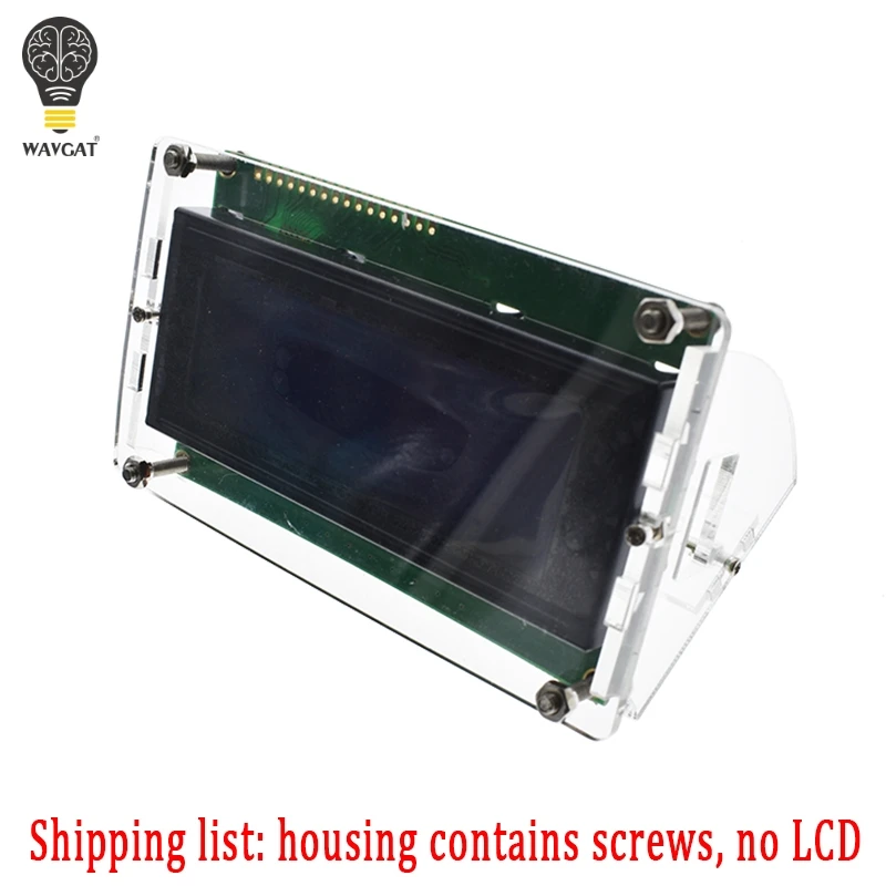 Прозрачная акриловая оболочка для lcd 2004 lcd экрана с винтом/гайкой lcd 2004 Чехол держатель(без 2004 lcd
