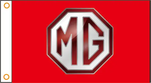 Автомобильный флаг индивидуальный баннер MG 3x5 футов 100% полиэстер | Дом и сад