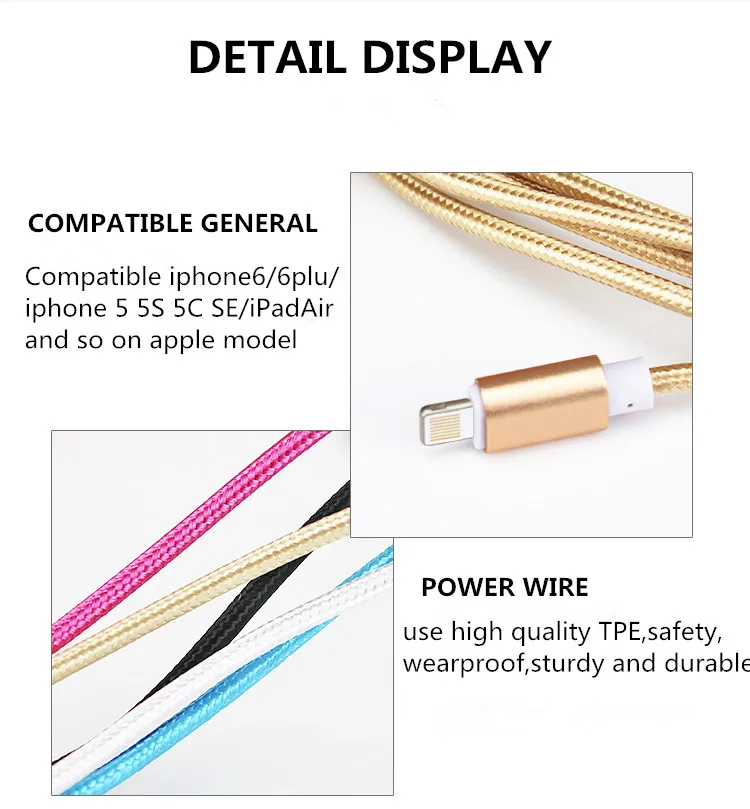 Кабель Micro Usb для Iphone Android SAMSUNG HUAWEI XIAOMI SONY LG Быстрая Зарядка линии Синхронизации