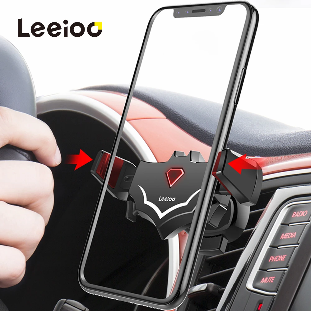 LEEIOO Авто Автомобильный держатель телефона для iPhone XS X 7 8 samsung примечание 9 S9 Xiaomi mi8