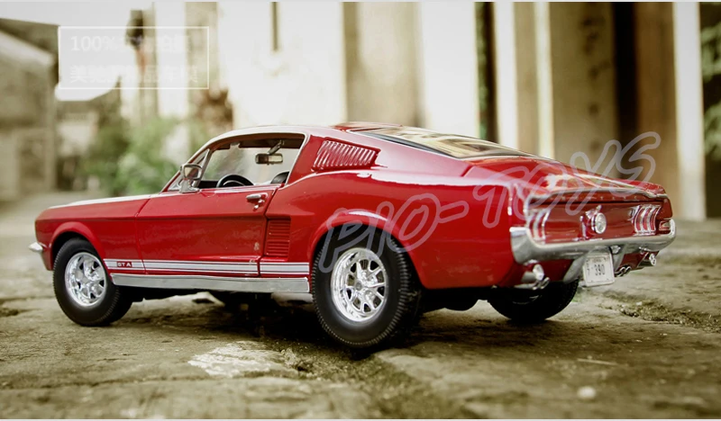Новое поступление подарок Mustang GTA 1967 1/18 классическая модель автомобиля история
