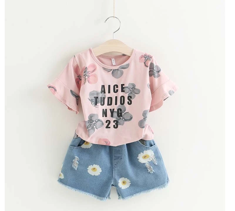 pink 247 Humor bear/комплект одежды для маленьких девочек Feifei/Футболка с рукавами+ платье с жемчужинами, комплект одежды, Детские комплекты одежды комплект для девочек, костюмы для девочек - Цвет: pink 247