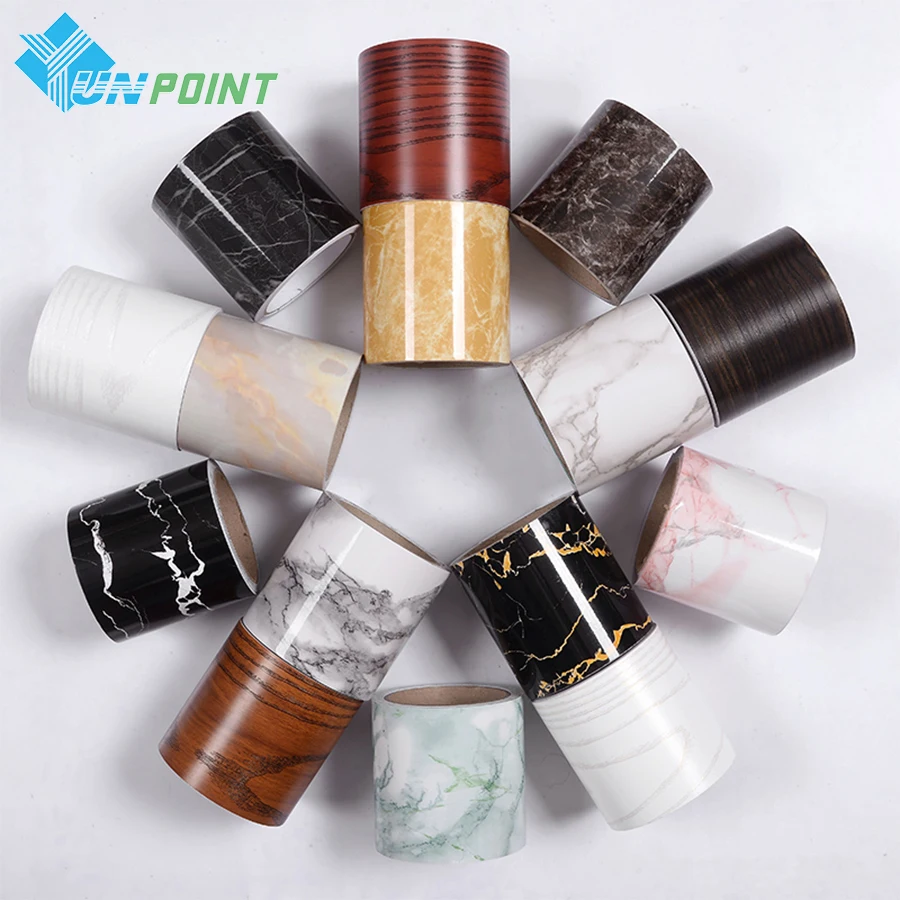 

Self-Adhesive Waterproof Waistline Wall Sticker Decorative Floor Footing Line Corner Film Marble Tile Waveguide Line Wallpapers