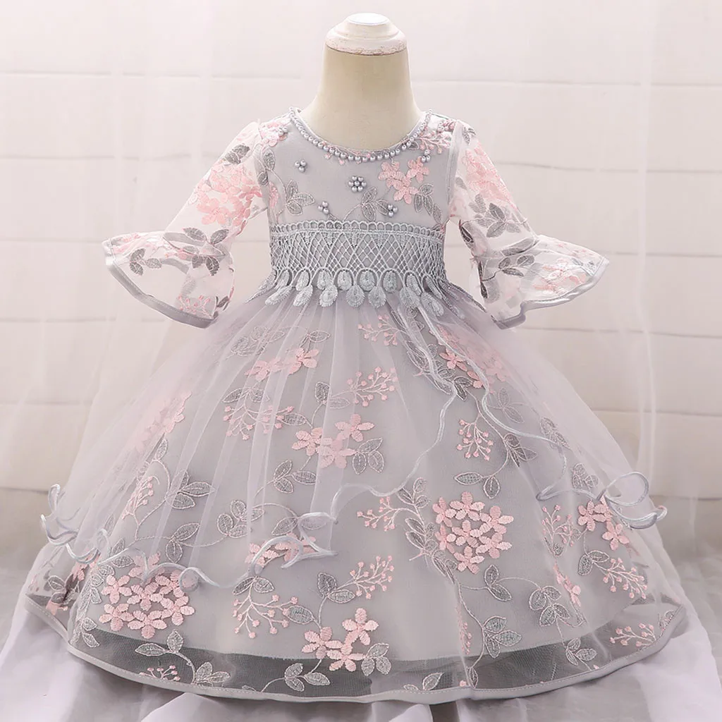 Summer Fashion Kid Dresses For Girls Floral Birthday Party Princess Dress flower Wedding dresses vestidos de fiesta noche | Детская