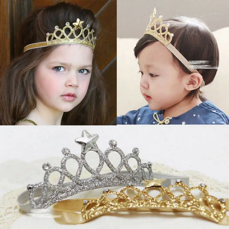 Baby Girls Princess Crown Hairband Children Headband Kids Tiara Birthday Gift | Мать и ребенок