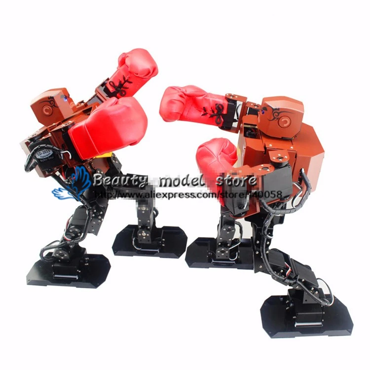 H3S 16DOF Boksen robot алюминиевый каркас ondersteuning visuele программируемый интерфейс пульт ДУ