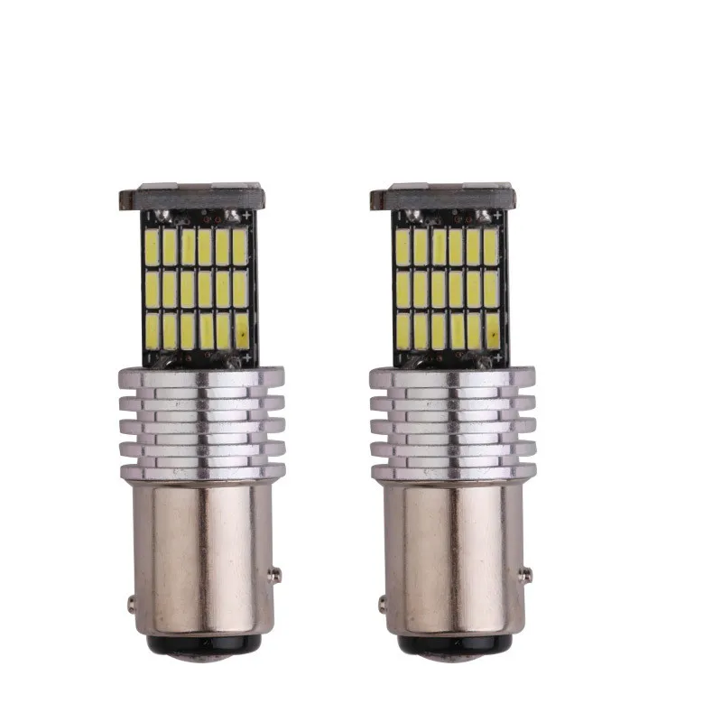 BRIDAY 2x 45SMD 12V Signal Lamp Ba15s Led Canbus P21W 1156 R5W PY21W Bau15s Car Turn Light Rear Reverse White | Автомобили и