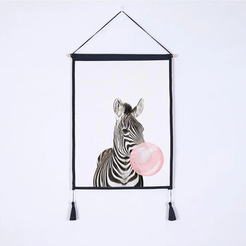 Животный узор домашний Декор Фон настенная живопись креативная детская комната